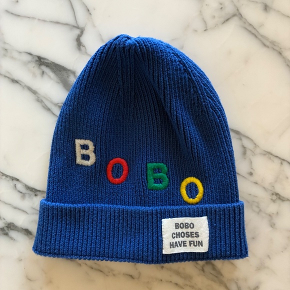 Bobo Choses Kids Blue Bobo Beanie - Picture 3 of 4